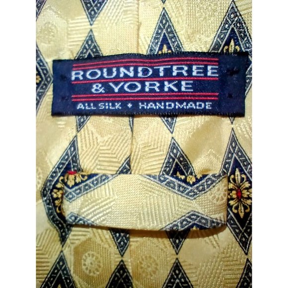 2 ROUNDTREE & YORKE MENS TIES 4 X 59 Multi color very nice in great condition. - Picture 4 of 6